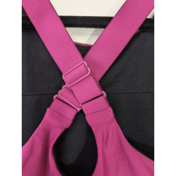 IUGA Bikini Swim Top Womens S Fuchsia High Neck Cross Back Swim Beach Paddle - Picture 5 of 10